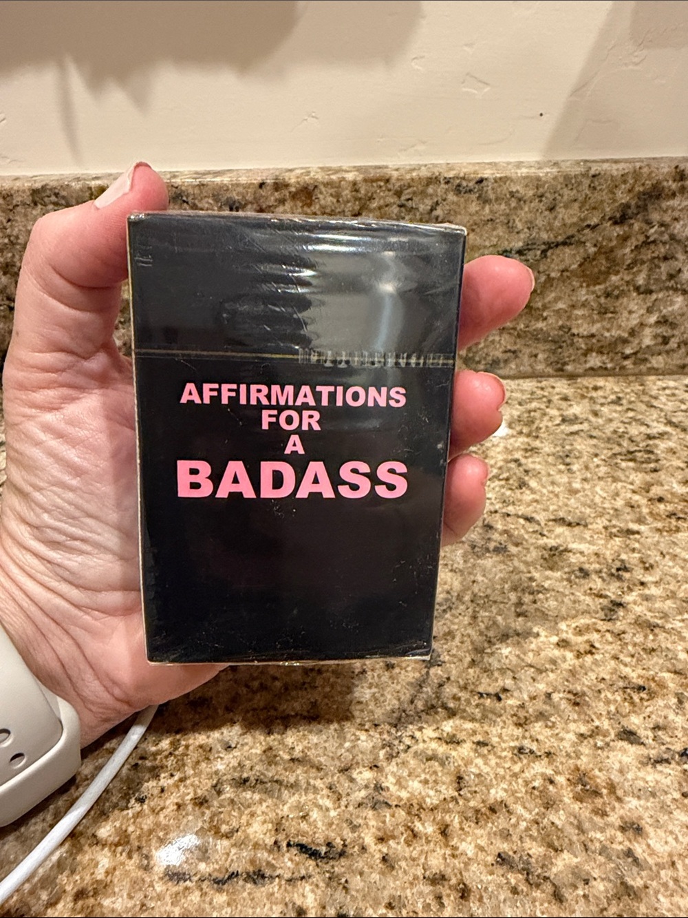 Affirmations for a Badass Deck - Black with Pink Text - Picture 2 of 4